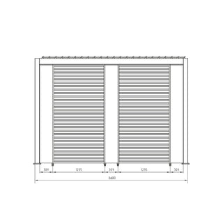 Andrea Bizzotto Pergola Ocean 3.6x7.20 mt Seta