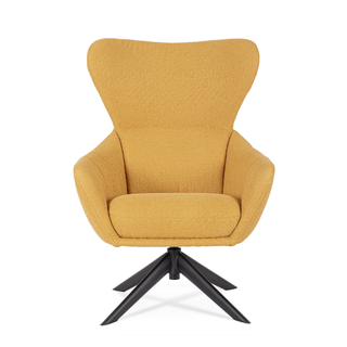 Andrea Bizzotto Hailey Swivel Chair Mustard