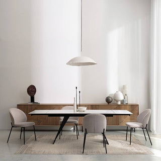 Andrea Bizzotto Wendy Schwarz-Beige Indoor-Stuhl