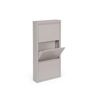 Andrea Bizzotto Eyvin 3-türiges Schuhregal H106 cm Taubengrau