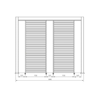 Andrea Bizzotto Pergola Ocean 3x3 Mt Anthrazit