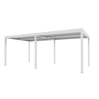 Xone Pergola Bioclimatica Autoportante in Alluminio 3x6 Mt Bianca
