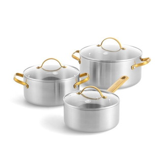 GreenPan Set 6 Pezzi Padova in Acciaio