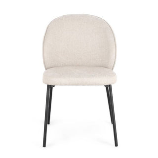 Andrea Bizzotto Wendy Schwarz-Beige Indoor-Stuhl