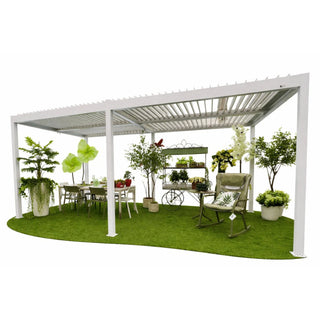 Xone Pergola Bioclimatica 3x4 Mt Autoportante in Alluminio Bianca