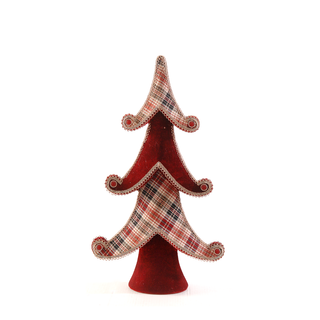 Vetur Decorazione Alberello di Natale H60 cm Rosso