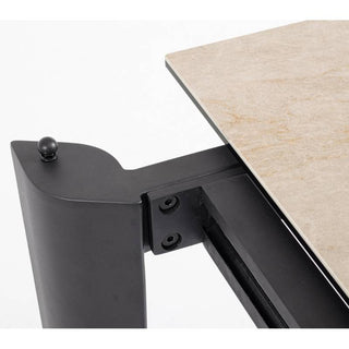 Andrea Bizzotto Asiri Ausziehbarer Tisch 180-250 x 100 cm Schwarz