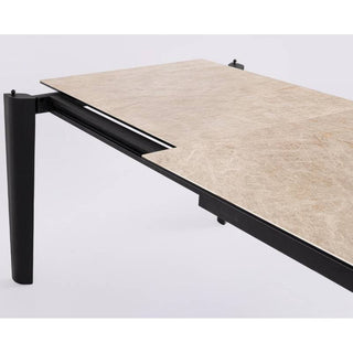 Andrea Bizzotto Asiri Ausziehbarer Tisch 180-250 x 100 cm Schwarz