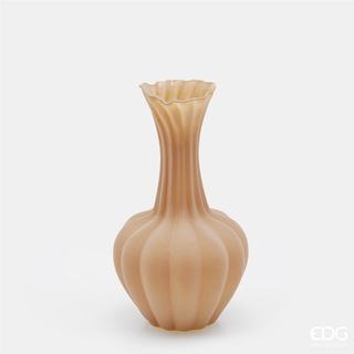 EDG Enzo De Gasperi Vaso Flow Sinuoso H31 cm Marrone
