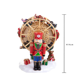 Bianchi Dino Decorazione Carillon Schiaccianoci 14 Cm