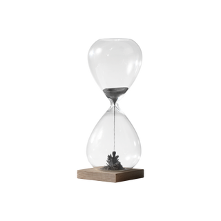 Mascagni Casa Clessidra Magnetica con Base in Legno H13 cm