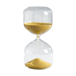 Mascagni Casa 20-Minuten-Sanduhr aus Glas, H 20 cm