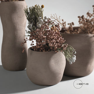 Mascagni Casa Ceramic Vase H17.5 cm Dove Grey