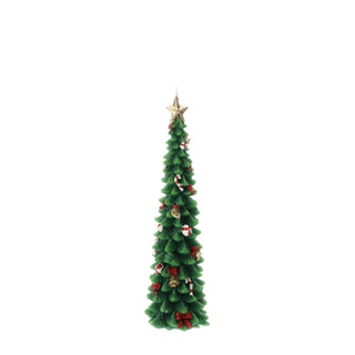 Hervit Candela Led Albero di Natale Verde D6xH18 cm