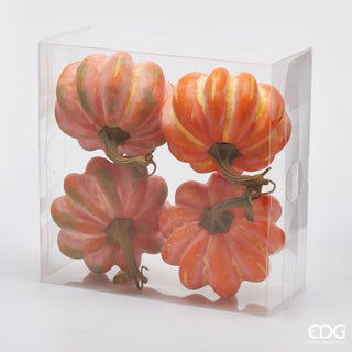 EDG Enzo De Gasperi Set of 4 Pumpkins H10 cm