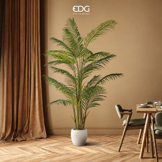 EDG Enzo De Gasperi Pianta Artificiale Palma Areca Vogue con Vaso H210 Cm