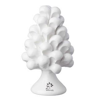 The Medium White Pigna Trees 17 cm in Ceramic