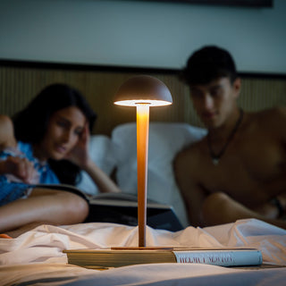 Blackout Rechargeable Cordless Table Lamp Pin Corten