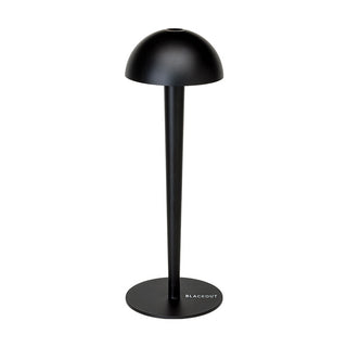 Lámpara de mesa inalámbrica recargable Blackout Pin negro