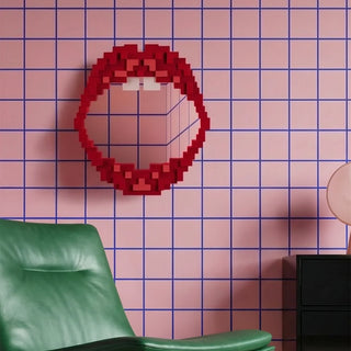 Seletti Specchio Pixel Mirror Mouth 46,6x50,5 cm