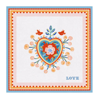 Baci Milano Mamma Mia Stain-Resistant Placemat Heart 38x38 cm