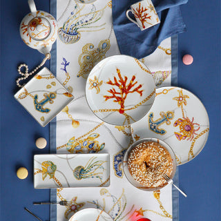 Baci Milano Portofino Rectangular Pocket Tray 19,5x15,5 cm in Porcelain