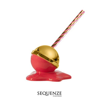 Sequenze Sculpture Lovely Lolly Fuchsia Gold Large 18x15 cm