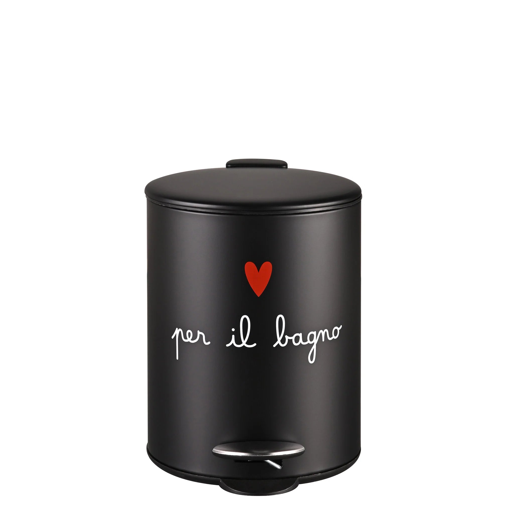Simple Day Badezimmer-Mülleimer, 5 l, Schwarz – Le Gioie