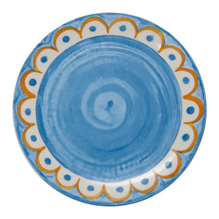 Villa Altachiara 18-piece Tangeri dinner service in blue hand-painted porcelain