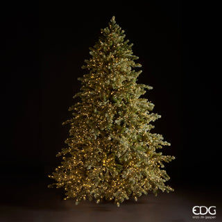 EDG Enzo De Gasperi Albero di Natale Pino Argentato H180 cm con 3000 Mini Led