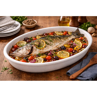 Le Gioie Pirofila Ovale da Forno in Porcellana D32 cm