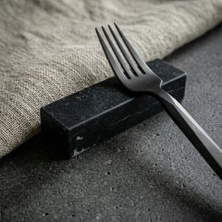 Le Gioie Poggia Posate in Marmo Nero Marquina 8.5 cm