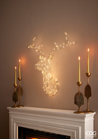 EDG Enzo De Gasperi Decoro a parete Renna Pearls 200 Microled H75 cm