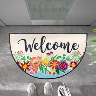 Wash + Dry Welcome Alfombra Redonda Blooming 50x85 cm