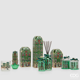 EDG Enzo De Gasperi Candela Verde Rue de Rivoli con Profumo Foresta Nera H12
