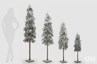 EDG Enzo De Gasperi Schneebedeckte Kiefer mit Sockel H 90 cm