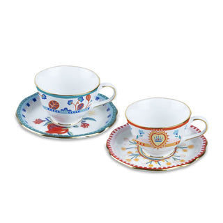 Baci Milano Set of 2 Mamma Mia Coffee Cups in Porcelain