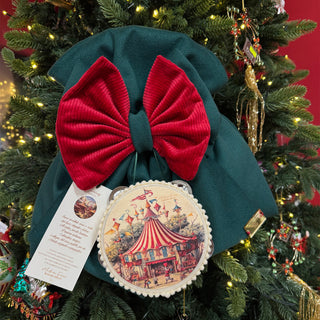 Madame Fioccò Fiocco Natalizio Sacco delle Dolcezze con Tamburo Circus