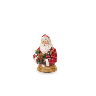 Nuvole di Stoffa Decorazione da Appoggio Babbo Natale con Regalo H28,5 cm