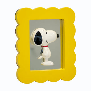 Blogo Design Cornice Decorativa Snoopy con Specchio 20x24 cm Giallo