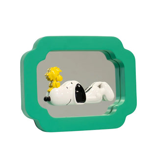 Blogo Design Cornice Decorativa Snoopy e Woodstock con Specchio 20x24 cm