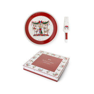 Nuvole di Stoffa Set Piatto e Torta e Paletta Giostra D32 cm