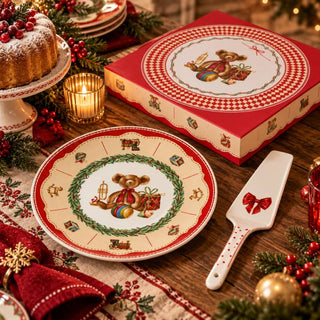Nuvole di Stoffa Set Piatto e Torta e Paletta Vintage Toys Teddy D32 cm