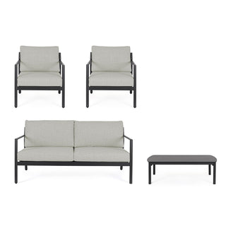 Andrea Bizzotto Salotto da Esterni Sirius Vapor in Alluminio Antracite