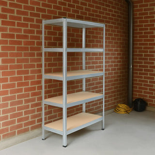 Scaffale Metallico Modulare 5 Ripiani 180x90x40 cm Portata 175 Kg per ripiano