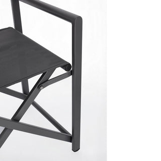 Andrea Bizzotto Taylor Director's Chair in Anthracite Grey Aluminum