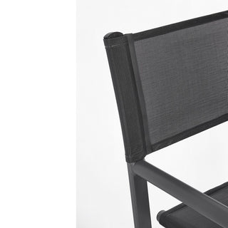 Andrea Bizzotto Taylor Director's Chair in Anthracite Grey Aluminum