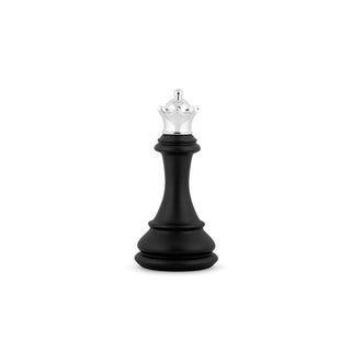 Mia Design Chess Queen H32 cm in Black and Silver Resin