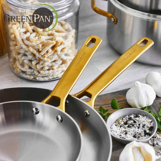 GreenPan Set 2 Padelle Padova Steel 20 + 28 cm