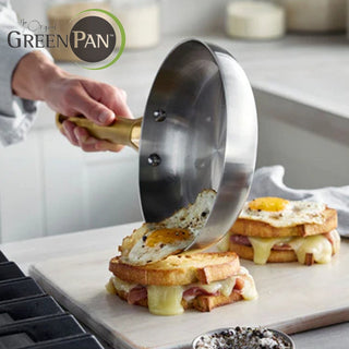 GreenPan Set 2 Padelle Padova Steel 20 + 28 cm